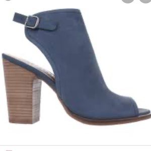 Lucky Brand Lisza peep toe blue heels
